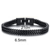 Double Layer Chain Bracelets for Men Stainless Steel Punk Jewelry Antique Christmas Gift Foxtail Male Pulseira Accessory - Image 12