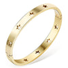 Nibastar Hollow Star Bracelets Bangles For Women Stainless Steel Sweet Romantic Bracelet Rose Gold Color Jewelry Gift - Image 5
