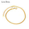 Twist Chain Anklaces Gold Plated Accessories Stainless Steel Anklets/Bracelets Beach Party Jewelry - Image 6