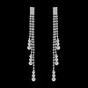 Silver Color Crystal Long Wedding Drop Earrings for Women Rhinestones Tassels Dangle Earrings Brides Gifts Party Jewelry - Image 41