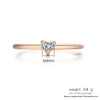 Rings For Women Little Heart Shaped Gold Color Wedding Engagement Dainty Ring Jewellry Zircon Romantic Jewelry -M - Image 5