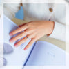 RealSilver Color Geometric Wave Letter V Adjustable Ring Jewelry For Women Party Personality Accessories - Image 4