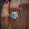 Silver Color Engagement Wedding Rings for Women Elegant Cushion Shaped Design Female Ring Jewelry - Image 2