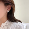 Elegant Romantic Unique Flower Pearl Stud Earrings For Woman Korean Jewelry Party Girl's Lady Temperament Accessories - Image 3
