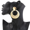 Hollow Round Clip-On Earrings in Multiple Designs - Image 21