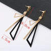 Cool Black Color Flower Drop Earrings for Women Geometry Round Heart Leaf Butterfly Crystal Party Jewelry Summer Gift - Image 20