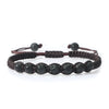 Men Black Bracelet Stone Onyx Lava Beaded Braided Bracelets Bangles Adjustable Rope Chain Handmade Jewelry - Image 9