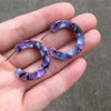21 Colors Acetate Earrings For Women Green Wedding Prom Acetic Acid Hoop Earrings Jewelry Accessories Gift - Image 22
