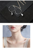 Modian Simple Water Drops Earrings for Women Genuine 925 Sterling Silver Geometric Dangle Earring Fine Jewelry Bijoux