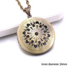 Heart Carved Flower Stripe Locket Pendant Necklace Women Vintage Ancient Brass Opening Photo Box Jewelry Romantic Gift - Image 18