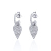 Crmya Gold Silver Filled Heart Hoop Earrings CZ Zircon Long Chain Stud Earings For Women Girls Jewelry - Image 23