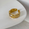 Silver Color Irregular Tin Foil Rings for Women Men Geometric Concave Convex Adjustable Ring Party Jewelry - Image 6