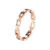 Chain Ring Stainless Steel Rings For Men Women's Rings Geometry Ring Finger Gold Silver Color Ring Set Women Jewelry Gift - Image 9