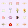 Flower Series Enamel Pins Sakura Wing Lily Sunflower Blossom Brooches Bag Lapel Pin Badge Jewelry Gift For Kids Friend - Image 1