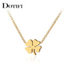 Stainless Steel Necklaces Four Leaf Clover Men Chain Necklace For Women Jewelry Collar Pendant Gifts - Image 1