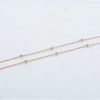 Three-Millimeter Bead Chain Necklace with Two Length Options - Image 4