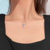 Cubic Zirconia Pendant Necklace Women Invisible Transparent Fishing Line Choker Oval Heart Star Geometric Necklaces - Image 2