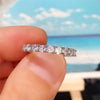 Contracted Design Women's Ring with Brilliant White Cubic Zirconia Wedding Party Daily Wearable Statement Jewelry - Image 19