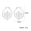 Stainless Steel Pentagram Hoop Earrings for Women Gothic Witchy Star Dangle Earrings Amulet Jewelry - Image 19