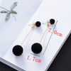 Cool Black Color Flower Drop Earrings for Women Geometry Round Heart Leaf Butterfly Crystal Party Jewelry Summer Gift - Image 24