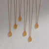 Stainless Steel Month Pendant Necklace in Gold-Tone - Image 24