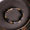 Hand Processed Strip Ebony Bracelet Do Old Hammered Copper Concave Convex Texture Black Wood Jewelry Men Women Individual Bangle - Image 7
