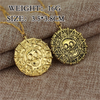 Pirates Of The Caribbean Necklace Jack Sparrow Aztec Skeleton Skull Heads Pendant Coin Medallion Vintage Jewelry - Image 6