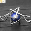 Csja Stone Pendant Merkaba Locket Pendulum Hexagonal Prism Crystal Long Pendants for Necklaces Women Jewelry - Image 3