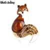 Rhinestone Enamel Fox Brooches For Women Animal Party Causal Brooch Pins Gifts - Image 9
