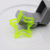 Geometric Big Star Heart Neon Acrylic Hoop Earrings For Women Punk Fluorescent Green Yellow Big Round Hoop Party Jewelry - Image 4