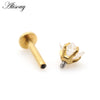 1pc 16G Star Zircon Stainless steel Lip Labret Rings Prong Setting Ear Tragus Cartilage Earrings Piercing Body Jewelry - Image 6