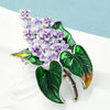 Enamel Lilac Flower Brooches Beauty Spring 4-color Clove Flower Party Office Brooch Pins Gifts - Image 7