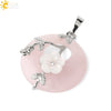 Jade Necklace Stones Pendant Flower Leaf Amethyst Rose Pink Quartz Black Onyx Crystal Donut Necklaces Jewelry - Image 11