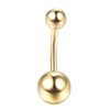 14 Gauge Stainless Steel Navel Piercing Ring with 10 mm Bar and Decorative Ends - Image 8