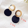 Cool Black Color Flower Drop Earrings for Women Geometry Round Heart Leaf Butterfly Crystal Party Jewelry Summer Gift - Image 14