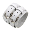 Leather Wide Cuff Bangles Punk Vintage Three Layers Wide Black Brown Men Jewelry Bracelets - Image 22