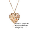 Sweet Peach Heart Love Chain Necklace for Woman Hollow Engraved Opening and Closing Heart Shaped Photo Box Pendant Collar - Image 4