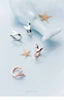 Modian Elegant Fox Tail Hoop Earrings For Women Real 925 Sterling Silver Mermaid Jewelry Female Charm Earring