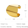 Half-Circle Clip-On Ear Cuff with Gold-Tone or Silver-Tone Finish - Image 12