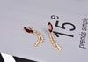Gold Color Red Crystal Wedding Party Jewelry Sets for Women Accessories Charm Necklace Earrings Bridal Jewelry Sets - Image 6