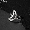 Stainless Steel Rings for Women Vintage Geometric Round Opening Adjustable Ring Stackable Midi Ringen Jewelry - Image 16