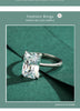 Modian Classic Rectangular Cutting Clear CZ Ring Solid 925 Sterling Silver Luxury Finger Rings For Women Wedding Fine Jewelry