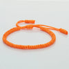Handmade Bracelet Orange Braided Knot Rope Adjustable Charm Tibetan Buddhist Bracelets For Women Men Jewely Friend Gifts - Image 2