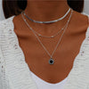 Tenande Bohemian Multi Layered Necklace for Women Vintage Water Drop Coin Star Moon Pendant Necklace Geometric Collares - Image 16