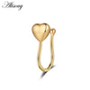1pc Zirconia Fake Piercing Clip Nose Ring Body Jewelry for Women Ear Cuffs Heart Cross Star Leaf Flowers Clip Nose Rings - Image 8