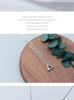 Modian Simple Design Geometric Triangle 925 Sterling Silver Mini Pendant Necklace for Women Japanese Style Fine Jewelry