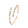 Minimalist Geometric Rose Gold Colour Rings For Woman Korean Jewelry Goth Accessories Student Girl's Simple Ring Set - Image 6