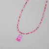 Gummy Bear Pendant Choker with Multicolor Resin Beads - Image 9