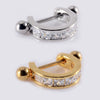 1pcs Steel Barbell With CZ Hoop Ear Tragus Cartilage Helix Earrings Ear Studs Ear Cuff Rook Woman Lobe Piercing Jewelry - Image 25