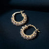 Full Pave Cubic Zirconia Spike Hoop Earrings in Many Colors - Image 21